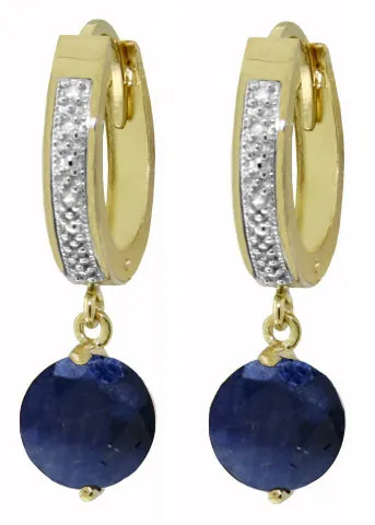 3.33 Carat 14K Solid White Gold Despite The Demands Sapphire Diamond Earrings