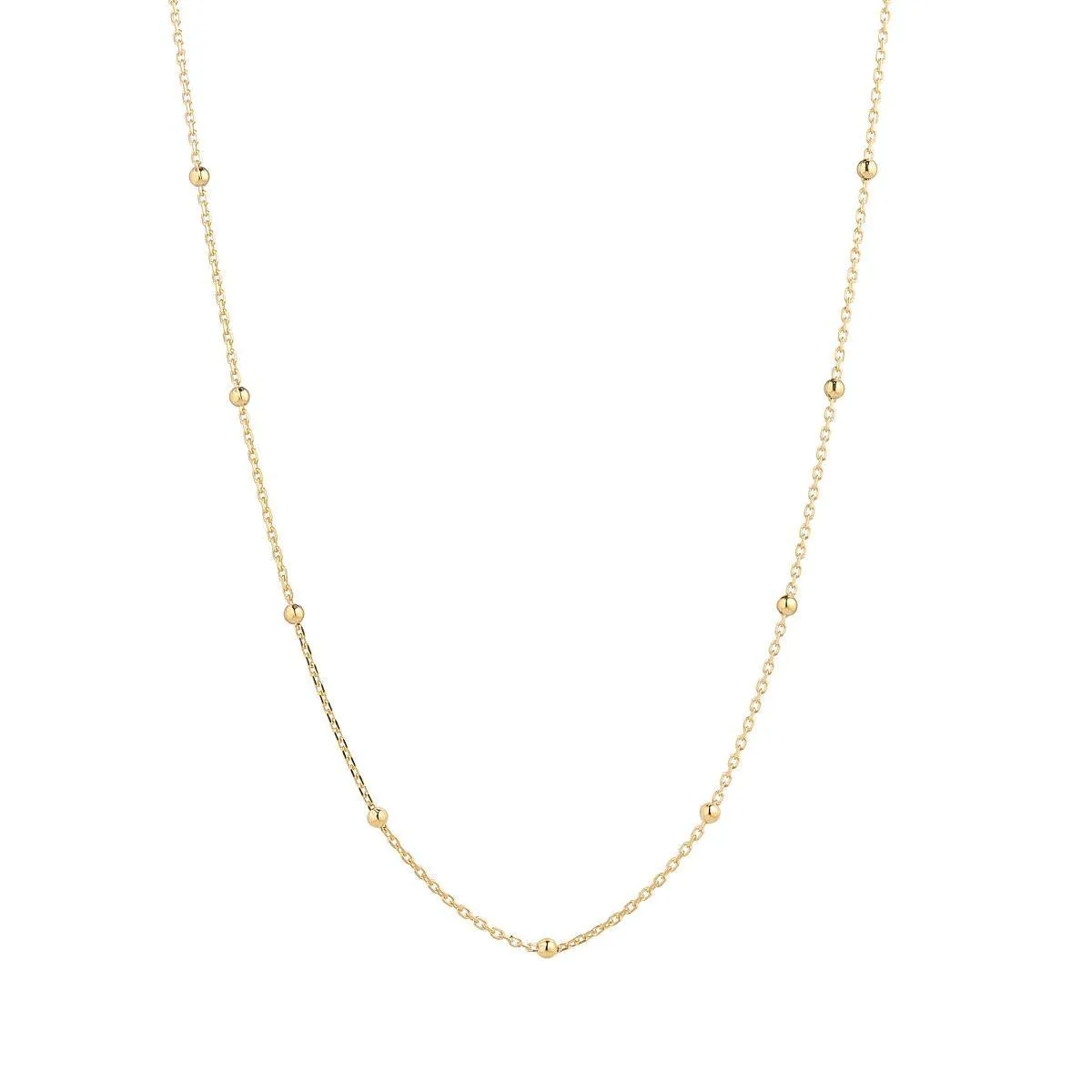 9kt Gold 20" Satellite Chain Necklace