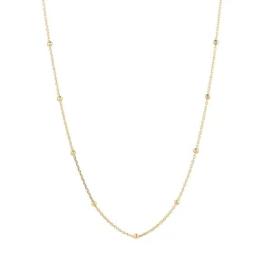 9kt Gold 20" Satellite Chain Necklace