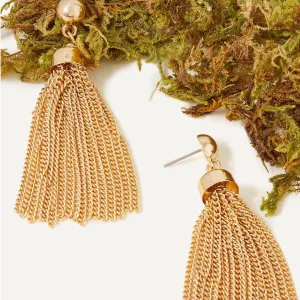 Accessorize London Women's Fine Tassel Earrings