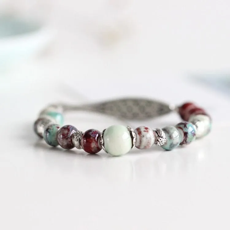 Adjustable Handmade Porcelain Bracelet