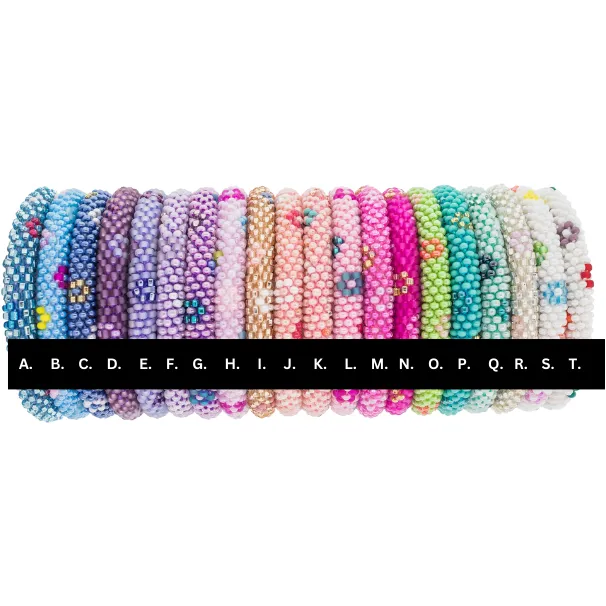 Aid through Trade Roll on Bracelet for Kids - Flower Power