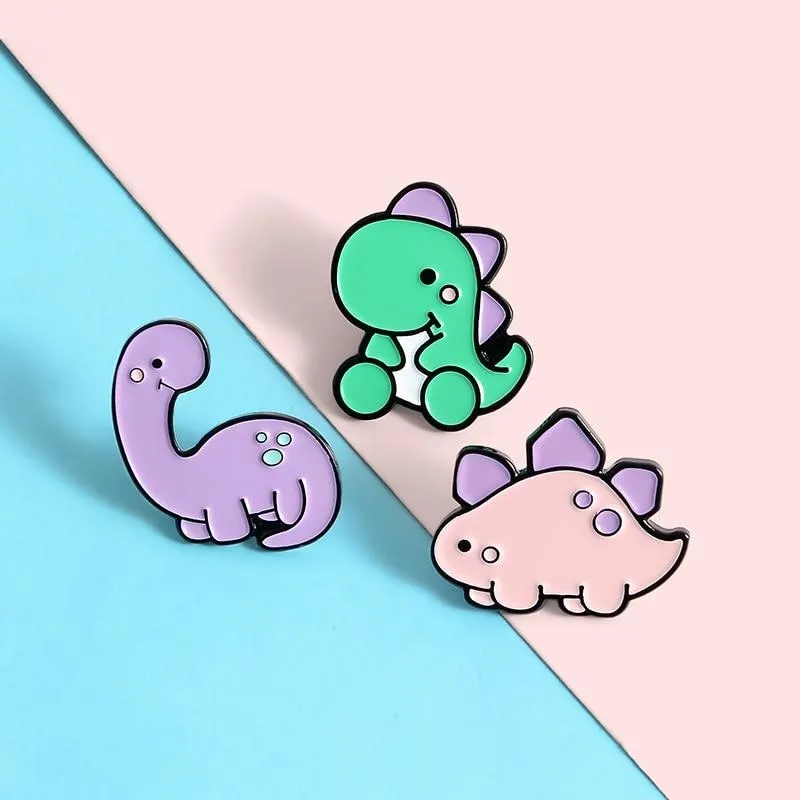 Baby Dino Enamel Pins