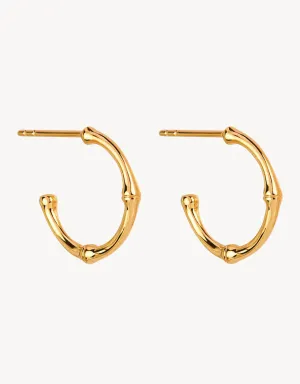 Bamboo Mini Hoops Gold