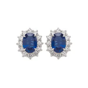 Bandiera Jewellers Diamond & Sapphire Earrings 16320LOBDZ