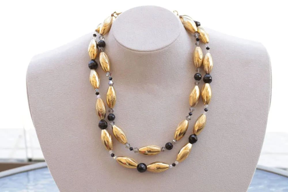 BLACK GOLD NECKLACE