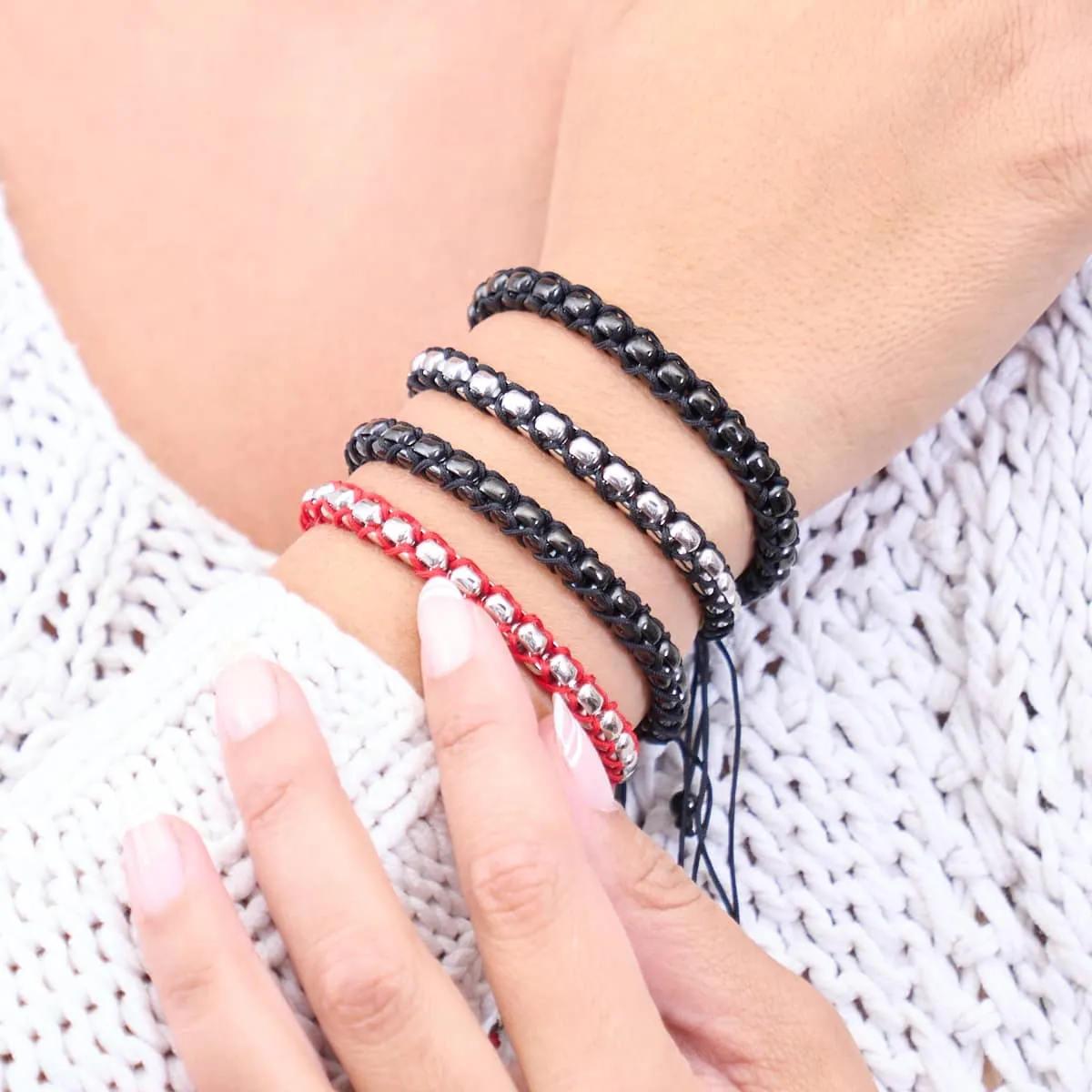 Black x Silver | Catena Links Bracelet