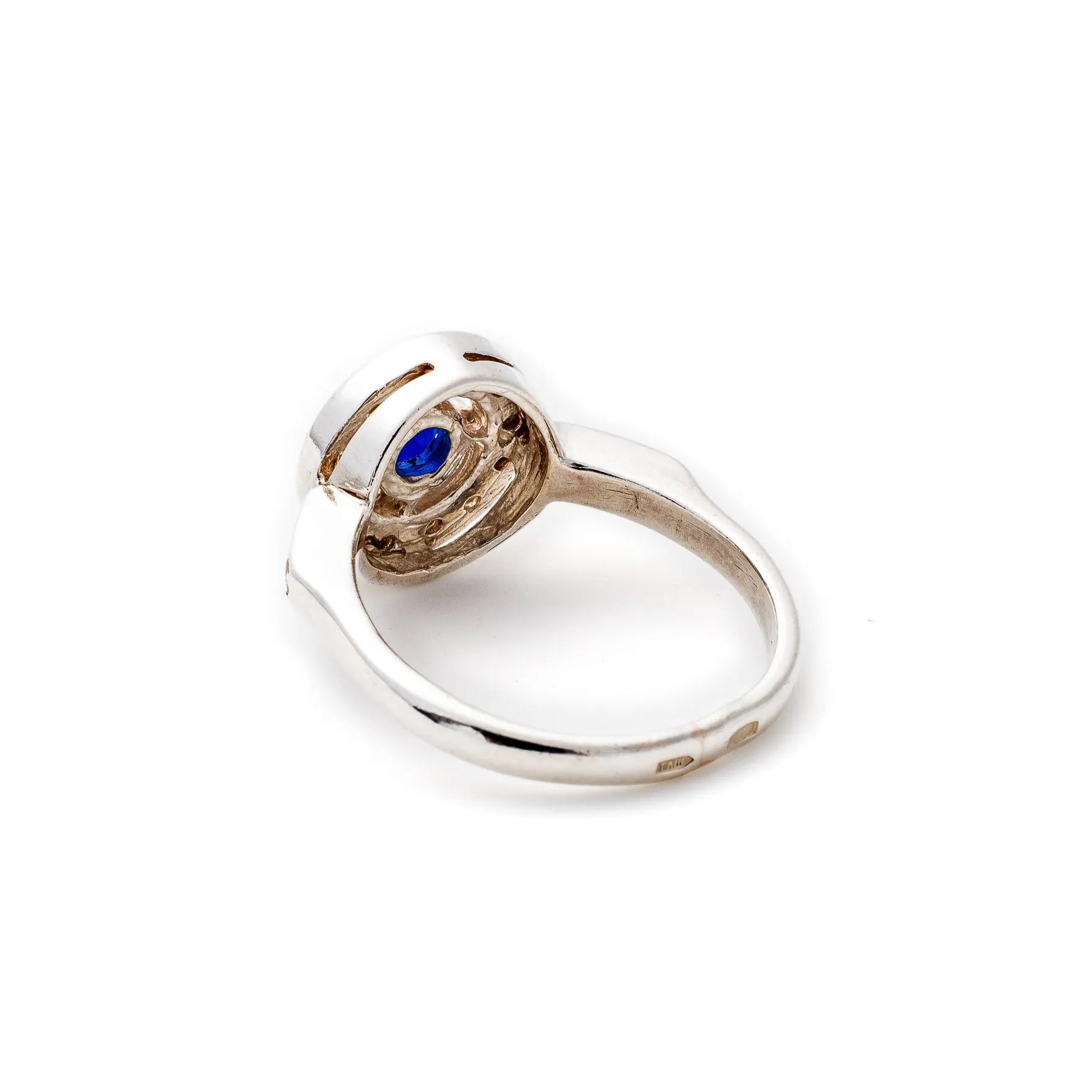 Blue Sapphire Ring - Round Blue Ring - September Birthstone Ring