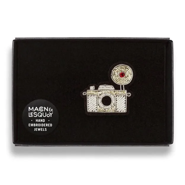 Camera Embroidered Pin