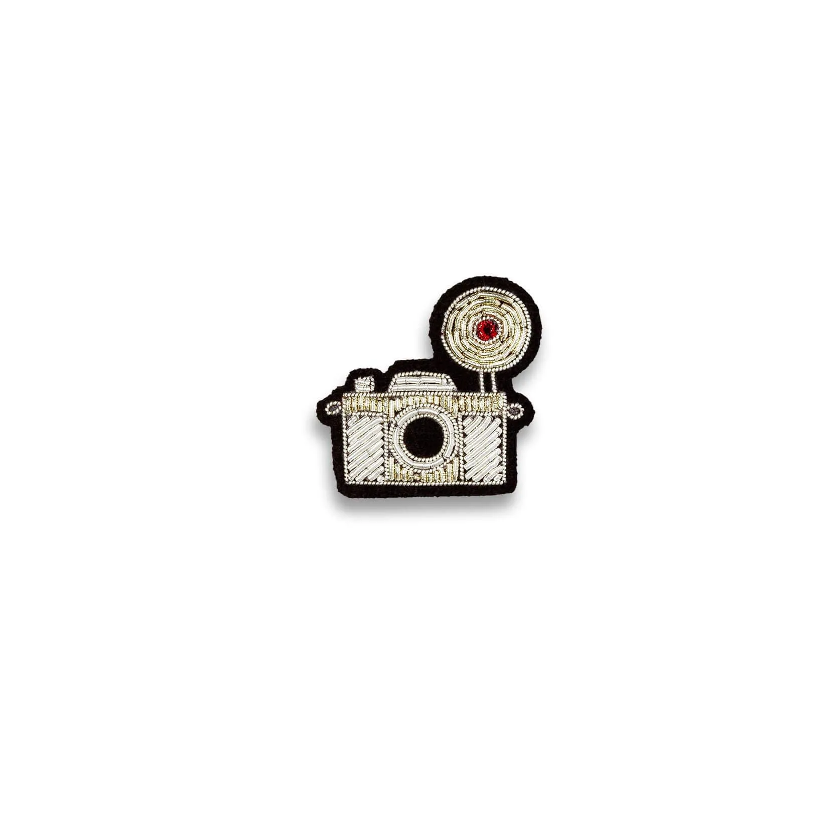 Camera Embroidered Pin