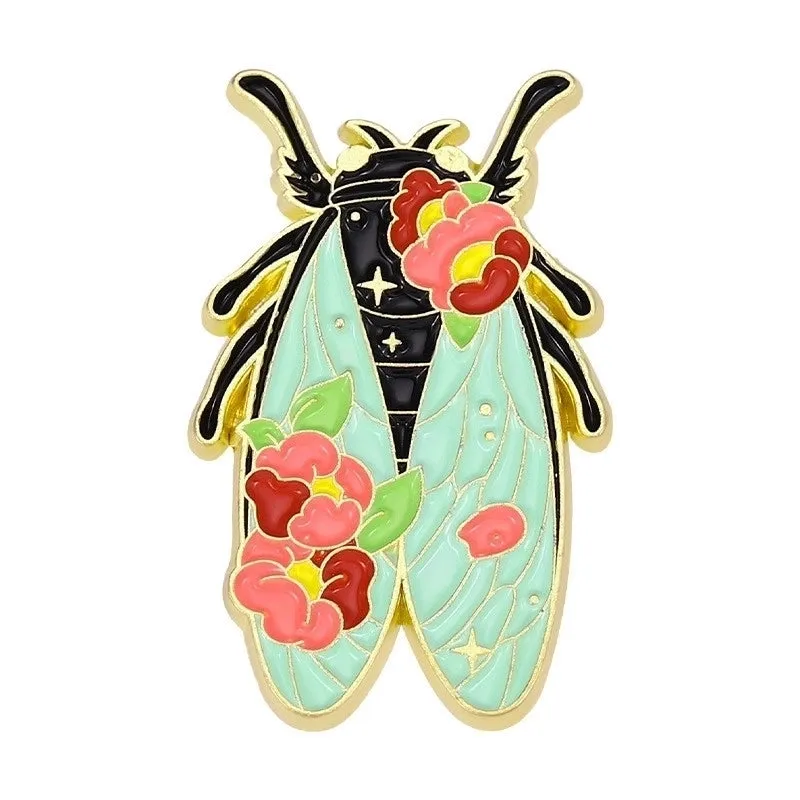 Cartoon Style Animal Insect Mushroom Alloy Stoving Varnish Plating Unisex Brooches