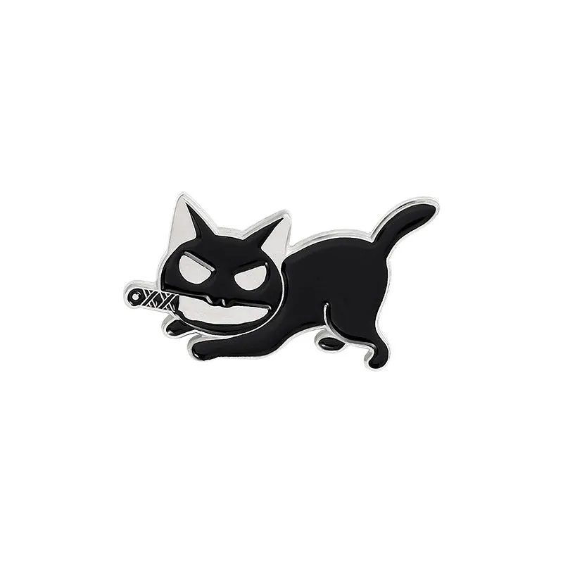 Cartoon Style Cat Alloy Enamel Unisex Brooches