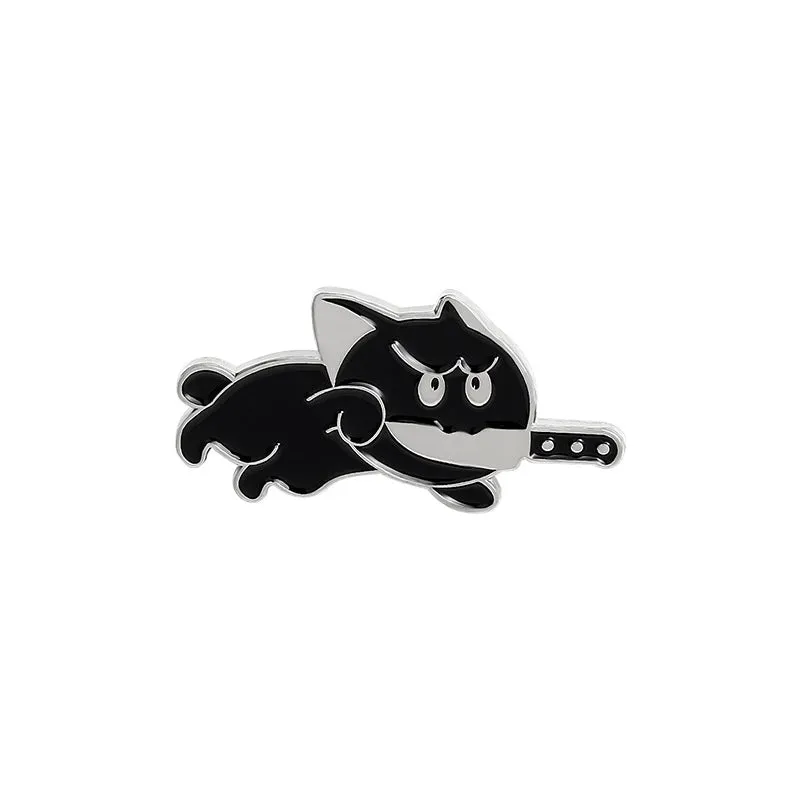 Cartoon Style Cat Alloy Enamel Unisex Brooches