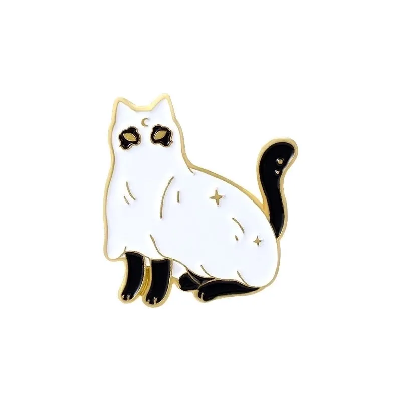 Cartoon Style Cat Alloy Enamel Unisex Brooches