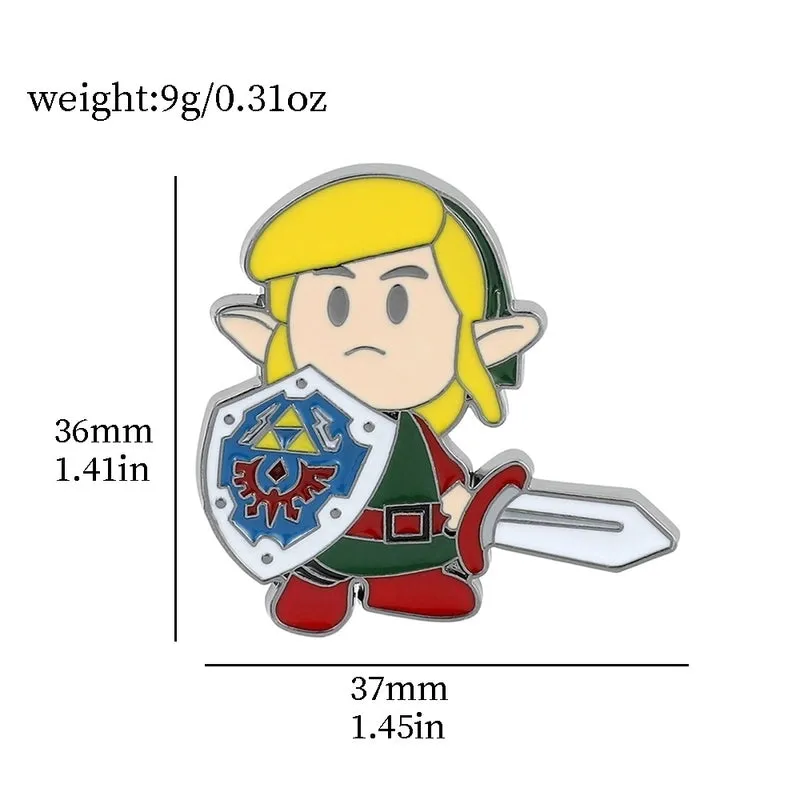 Cartoon Style Pin Cartoon Character Alloy Enamel Unisex Brooches