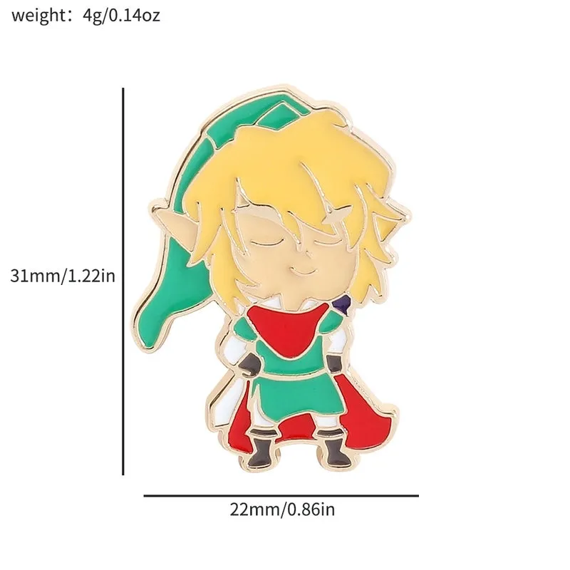 Cartoon Style Pin Cartoon Character Alloy Enamel Unisex Brooches