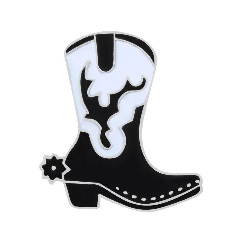 Cartoon Style Pin Hat Cat Boots Alloy Enamel Unisex Brooches