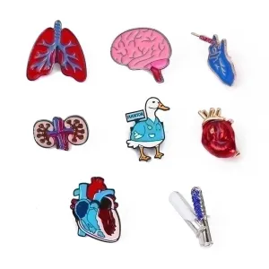 Cartoon Style Pin Organ Alloy Enamel Women'S Brooches