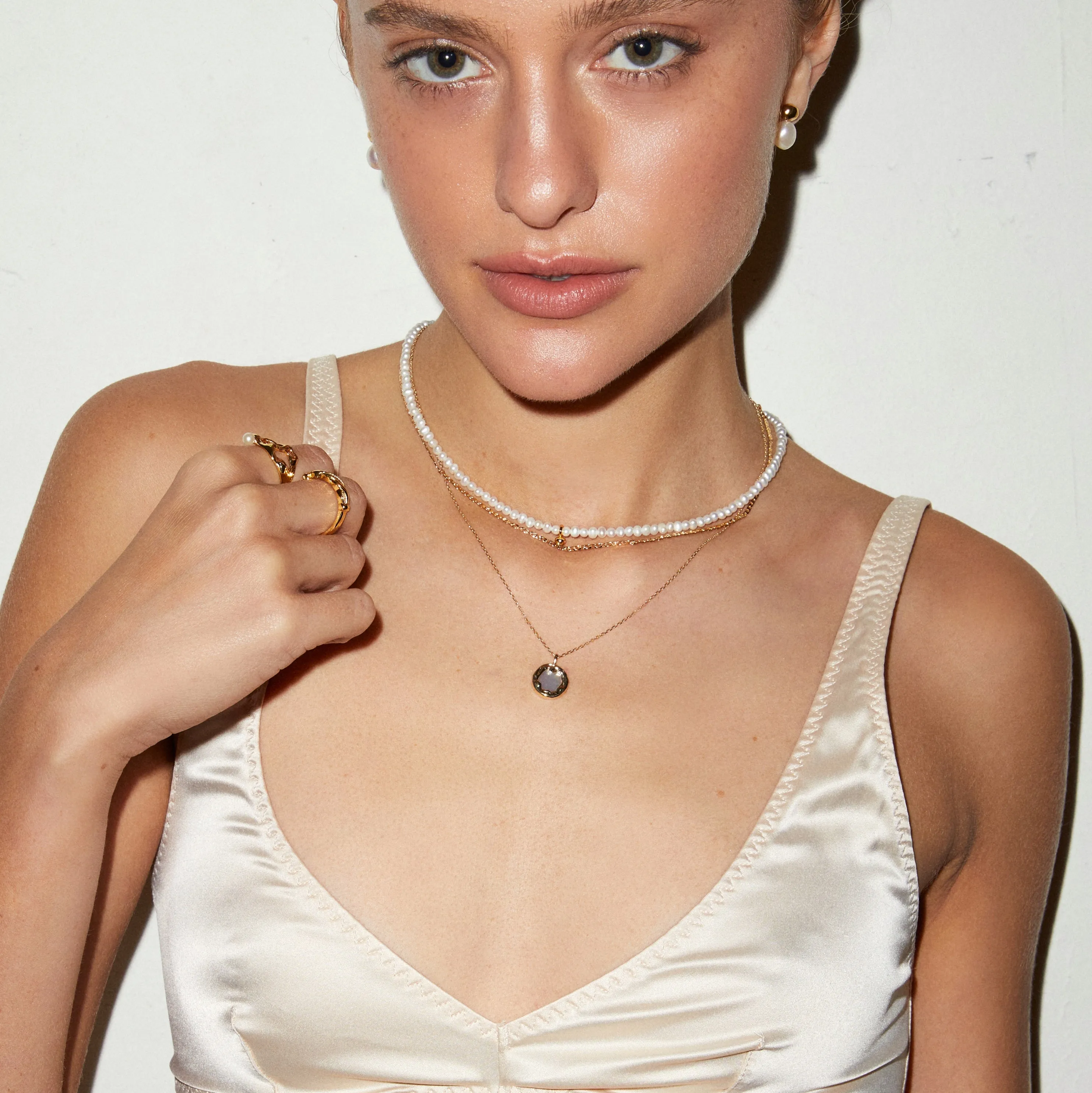 Celine Necklace -Solid Gold