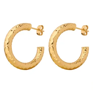 Chic Copper C-Shaped Earrings for Wholesaling Women's Fashion