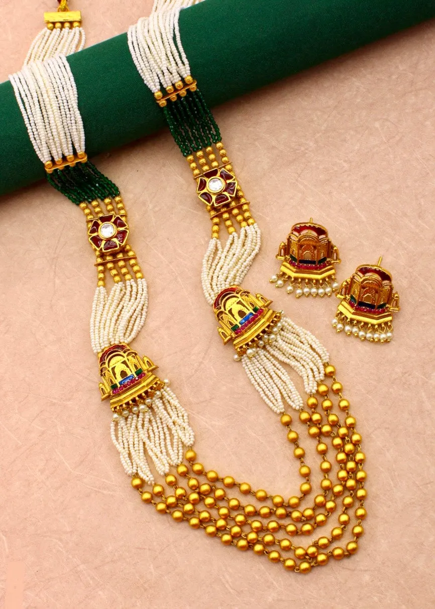 CLASSIC TEMPLE MOTI NECKLACE