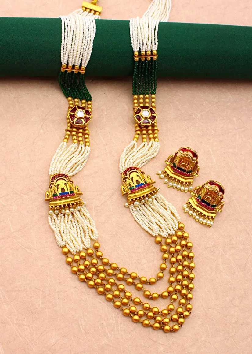 CLASSIC TEMPLE MOTI NECKLACE