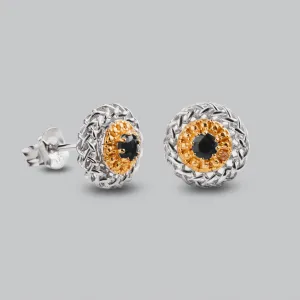 Diamond & Black Sapphire Earrings