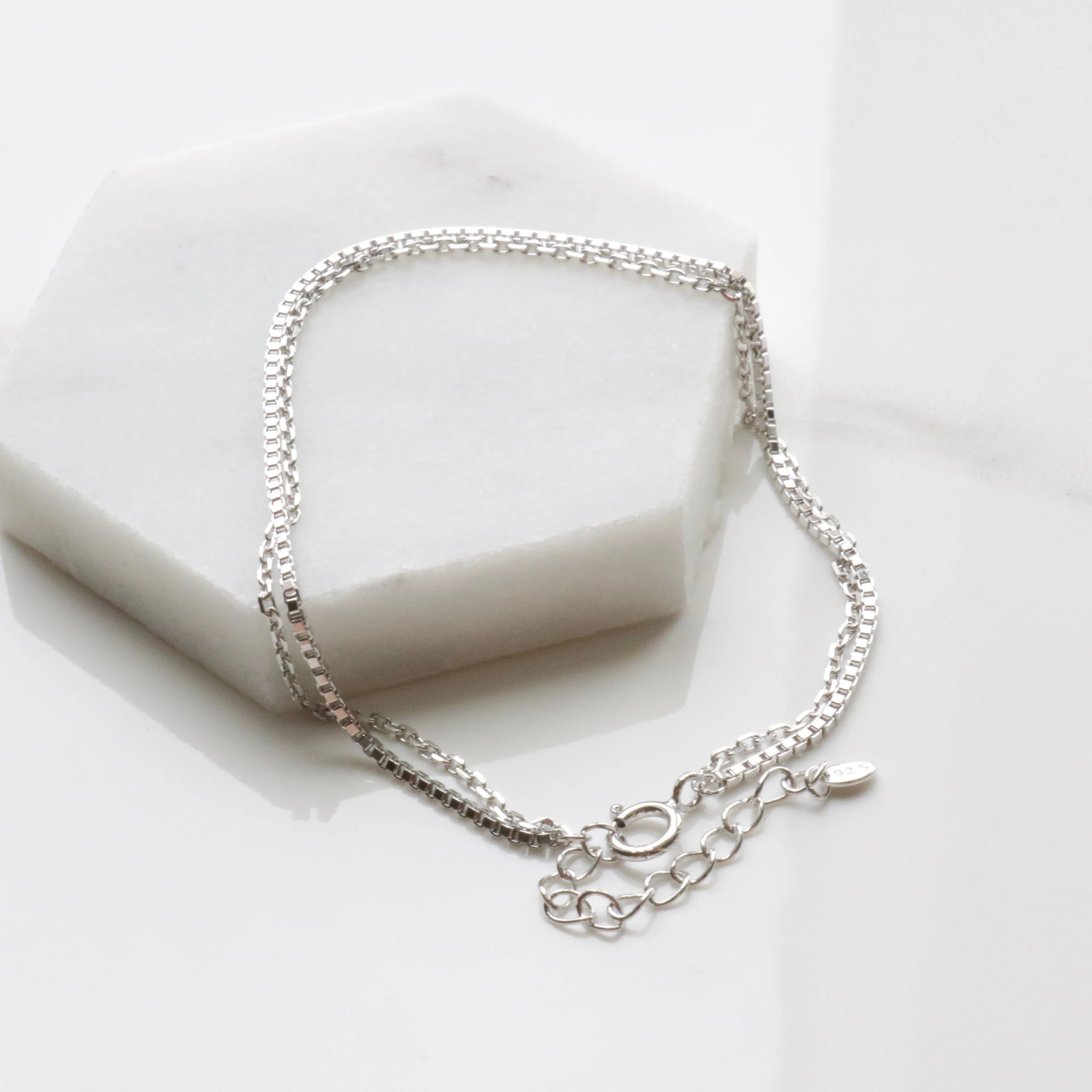 Double chain bracelets