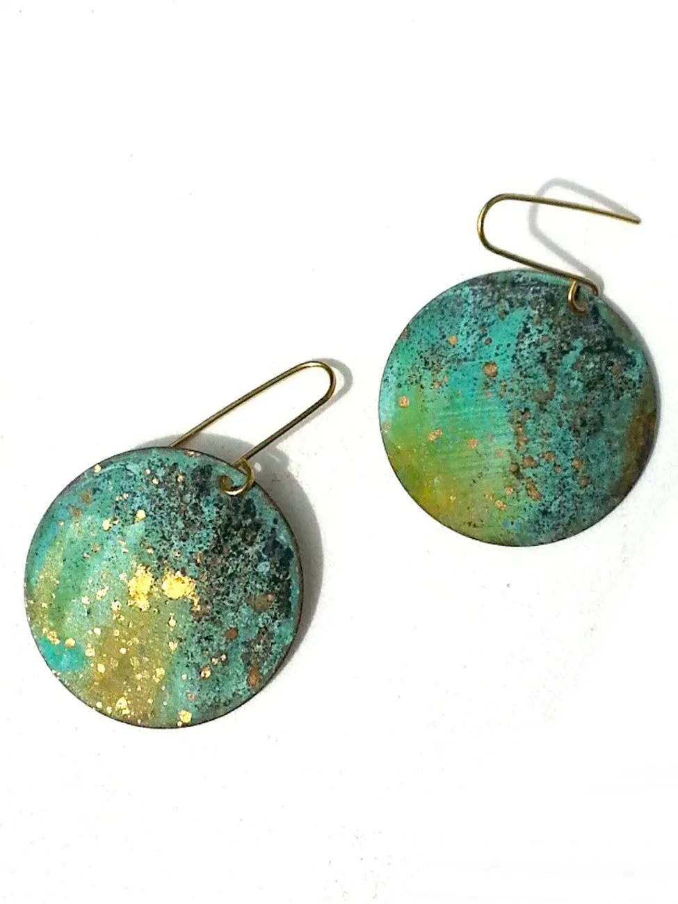 Earrings Disco Garden Patina