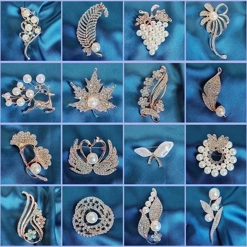 Elegant Simple Style Pin Leaf Flower Alloy Unisex Brooches