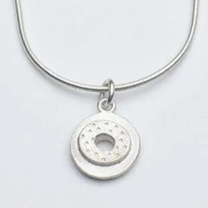 Emily Rosenfeld Sterling Silver Small Circle Necklace