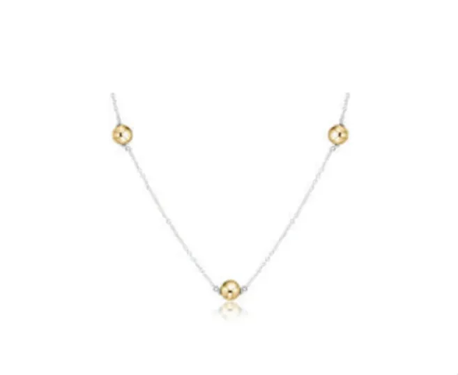 Enewton Choker Simplicity Chain Sterling Mixed Metal - Classic 6mm Gold