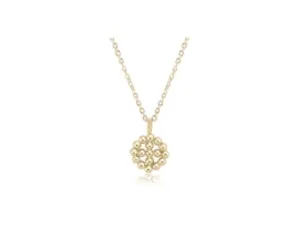 Enewton - Necklace Gold - signature cross halo gold charm