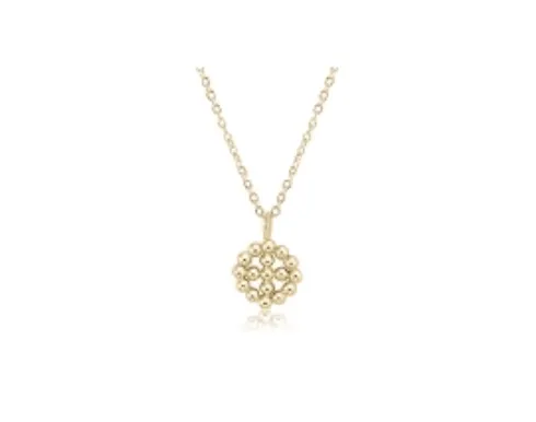 Enewton - Necklace Gold - signature cross halo gold charm