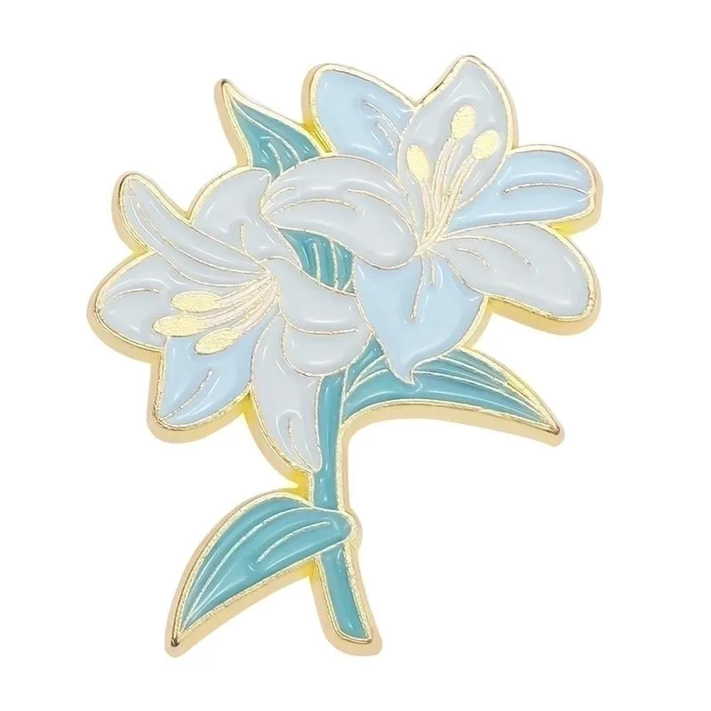 Fashion Flower Alloy Enamel Stoving Varnish Women's Brooches