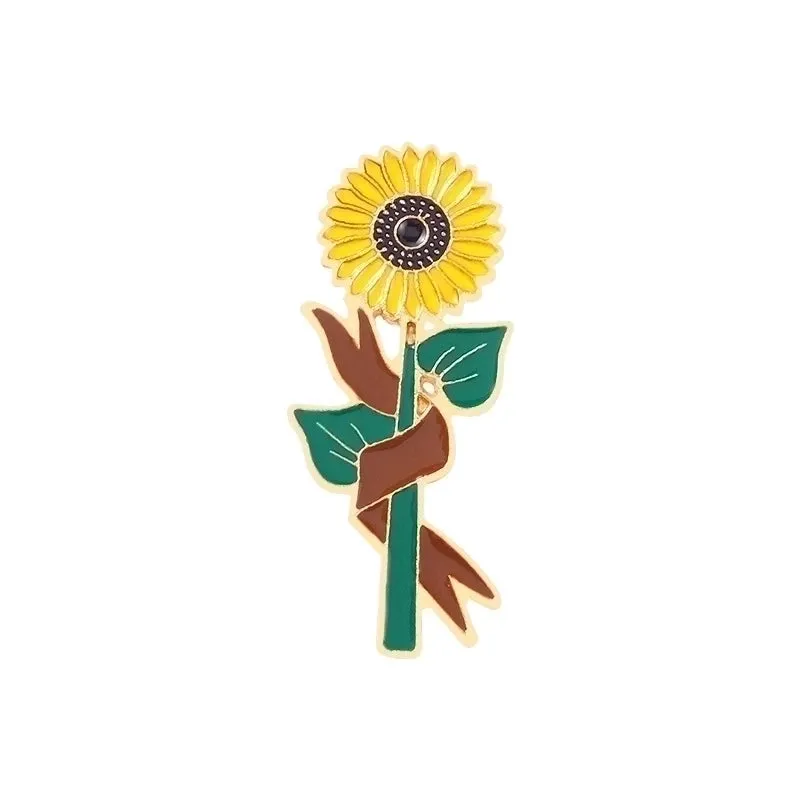 Fashion Flower Alloy Enamel Stoving Varnish Women's Brooches