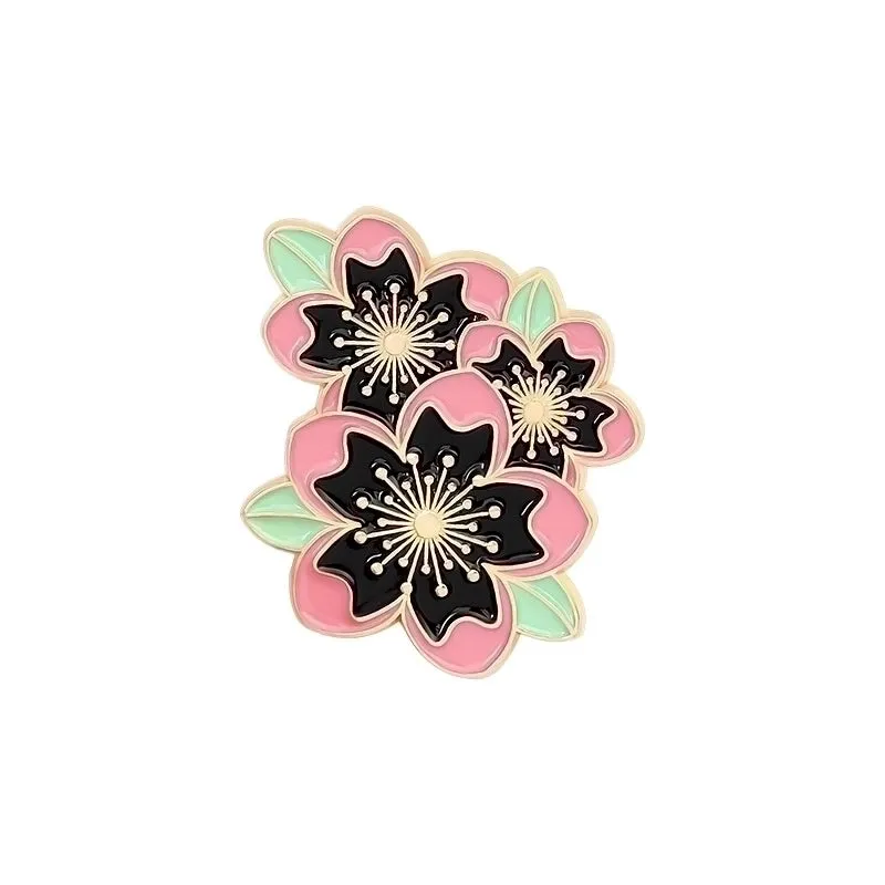 Fashion Flower Alloy Enamel Stoving Varnish Women's Brooches