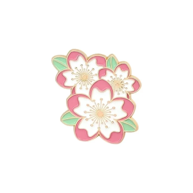 Fashion Flower Alloy Enamel Stoving Varnish Women's Brooches