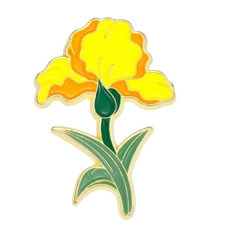 Fashion Flower Alloy Enamel Stoving Varnish Women's Brooches