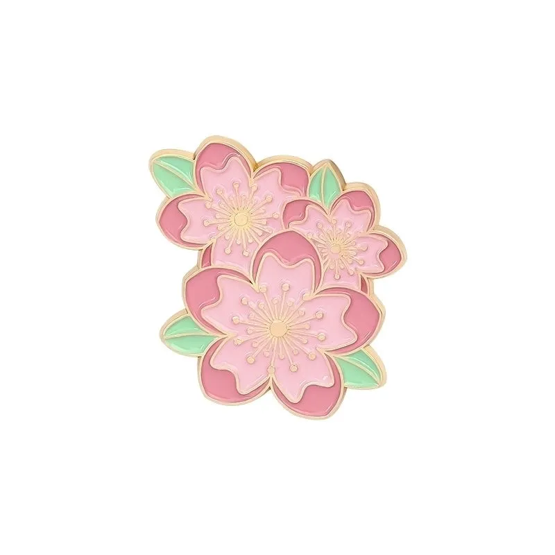 Fashion Flower Alloy Enamel Stoving Varnish Women's Brooches