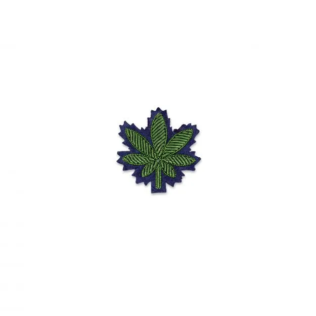 Feuille de Cannabis Embroidered Pin