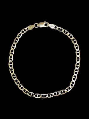 Flat Round Mariner Chain Bracelet