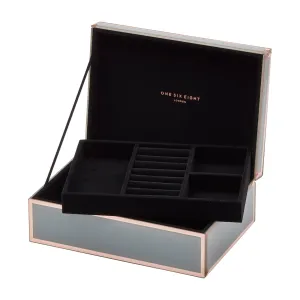 FLORENCE Grey / Rose Gold Large Jewellery Box