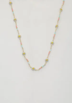 Flower Beaded Necklace