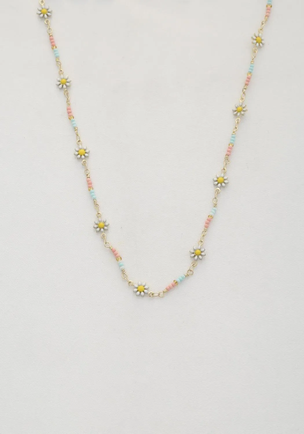 Flower Beaded Necklace