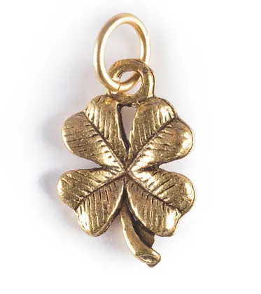 Four Leaf Clover Charm Gold or Silver