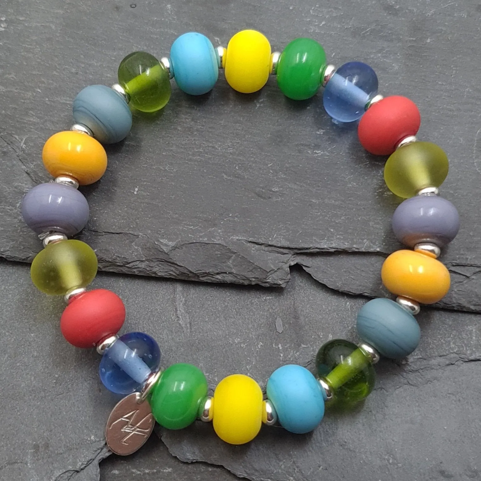 Four Seasons Lampwork Glass Bead Bracelets