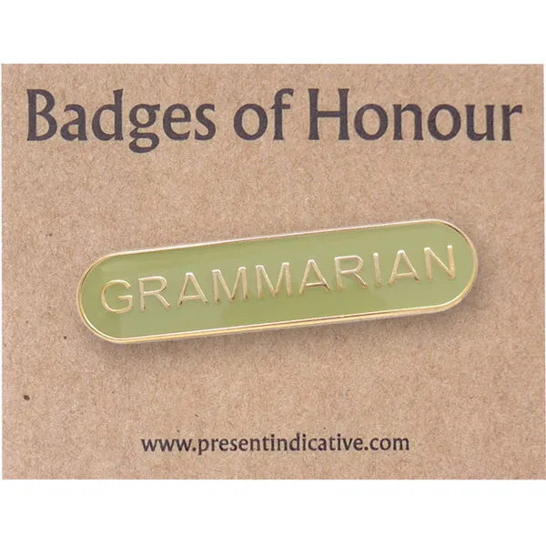 Grammarian Enamel Pin