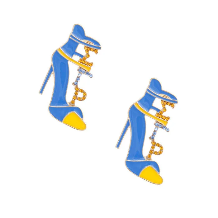 Heel Studs Sorority Earrings Post