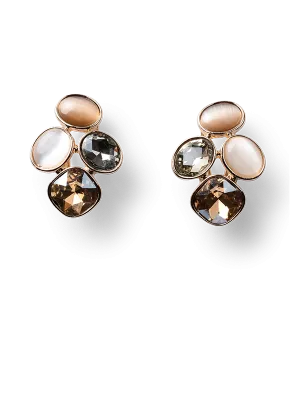 Helen Mink Cluster Earrings